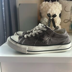 Converse Kids Charcoal Star Sneakers